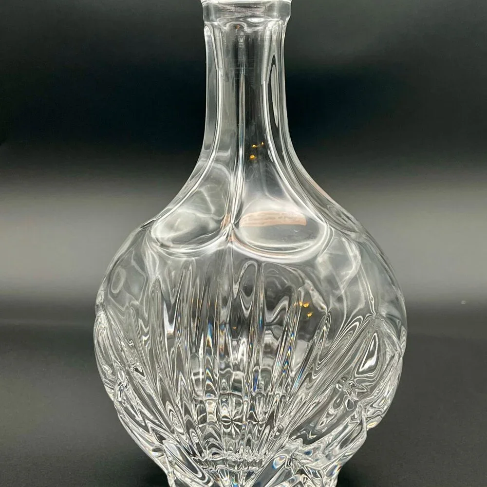 Vintage 9” Bavarian Crystal Vase Nachtmann Germany. Marked‎ label